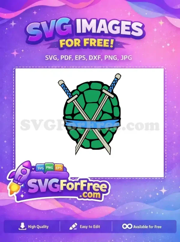 Free Blue Mask Free Ninja Swords Ninja Turtles Free SVG
