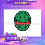 Free Green Shell Free Red Mask Ninja Turtles Free SVG - Instant Download