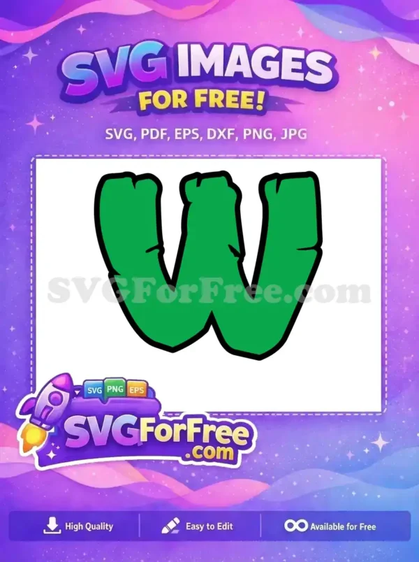 Free Letter W Free Ninja Turtle Alphabet Initial Free SVG Free Letter W Free Ninja Turtle Alphabet Initial Free SVG