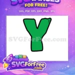 Free Green Letter Y Free Ninja Turtles Initial Free SVG - Instant Download