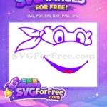 Free Purple Mask Free Happy Smile Ninja Turtles Free SVG 2 - Instant Download