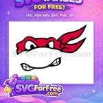 Free Red Mask Free Gritted Teeth Ninja Turtles Free SVG 1 - Instant Download