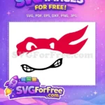 Free Red Mask Free Shredder Smile Ninja Turtles Free SVG - Instant Download