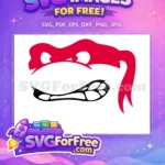 Free Red Mask Free Gritted Teeth Ninja Turtles Free SVG 2 - Instant Download