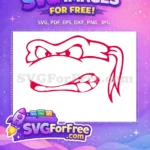 Free Red Mask Free Angry Eyes Ninja Turtles Free SVG - Instant Download