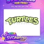 Free Ninja Turtles Graffiti Free Neon Green Movie Free SVG - Instant Download