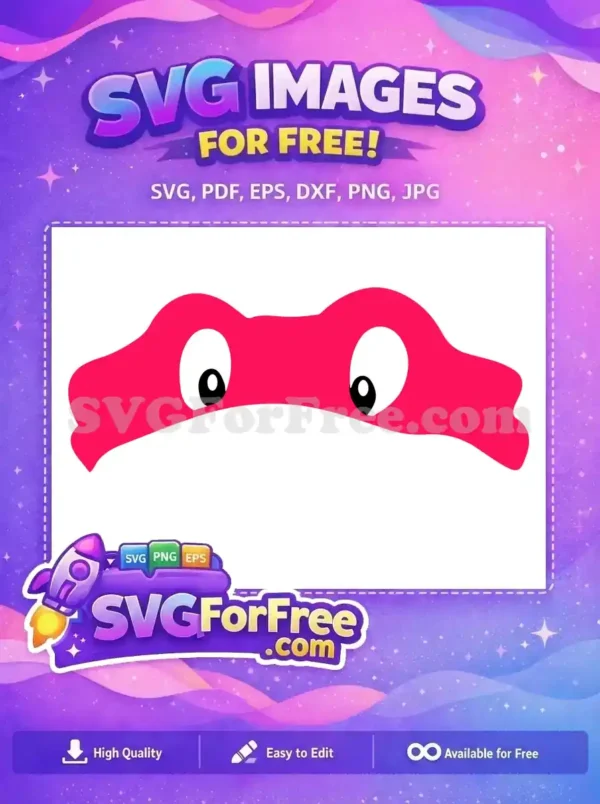 Free Red Mask Free Googly Eyes Ninja Turtles Free SVG 2