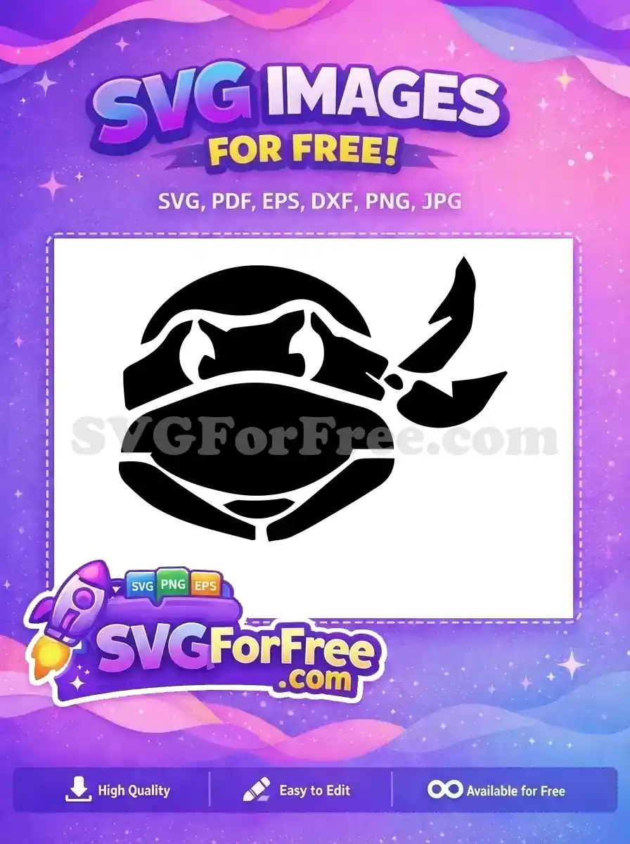 Free Masked Ninja Free Turtle Head Teenage Mutant Free SVG