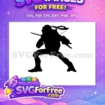 Free Ninja Turtle Leonardo Free Katana Swords Michelangelo Free SVG - Instant Download