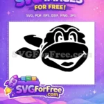 Free Smiling Ninja Turtle Free Bandana Face Movie Free SVG - Instant Download