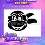 Free Smiling Ninja Turtle Free Simple Head Ninja Turtles Free SVG - Instant Download