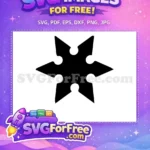 Free Sharp Edges Free Ninja Star Ninja Turtles Free SVG - Instant Download
