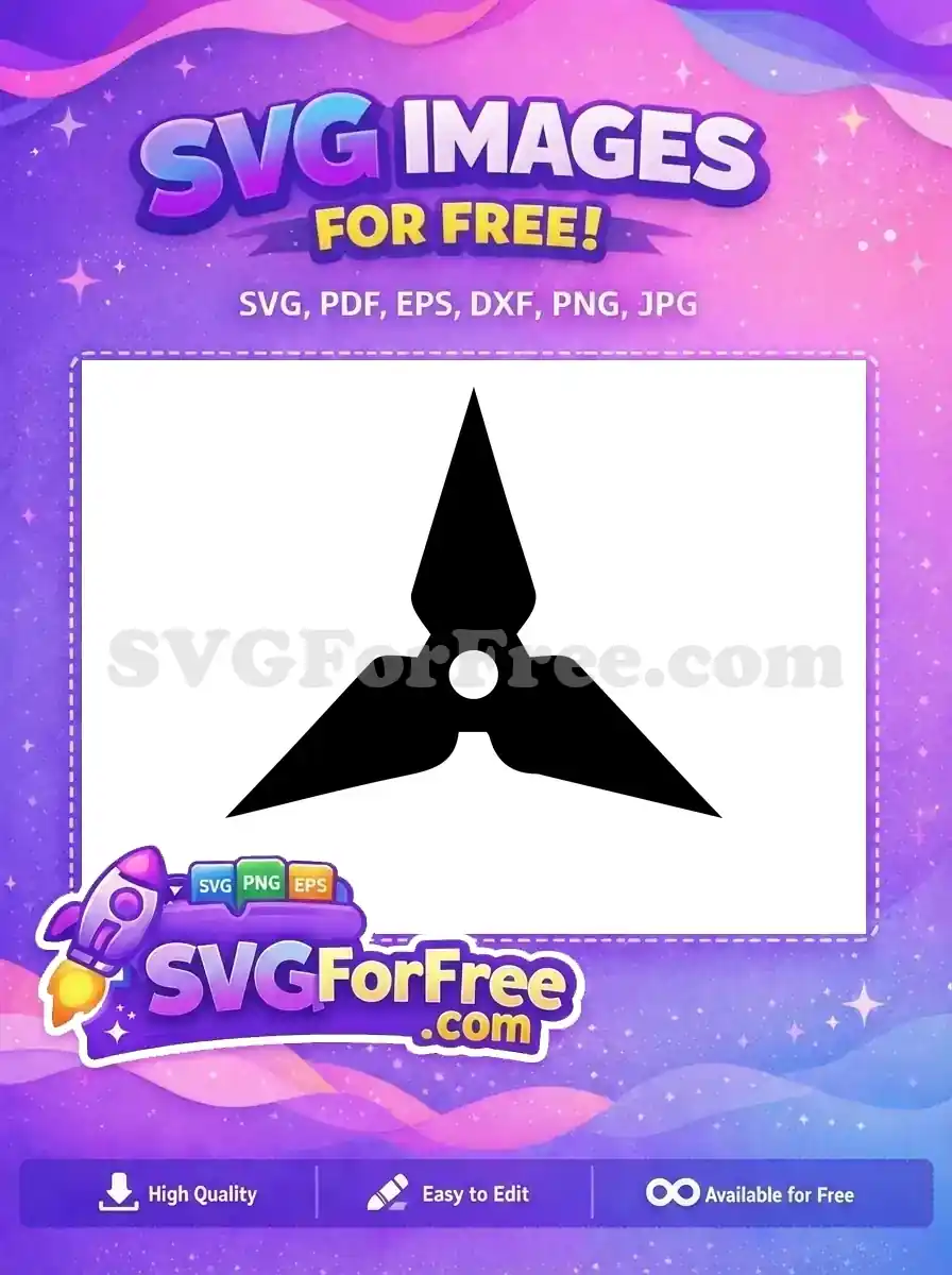 Free Black Shuriken Free Ninja Star Ninja Turtles Free SVG 1
