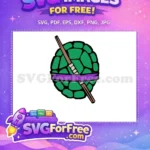 Free Donatello Ninja Turtle Shell Free Purple Mask Movie Free SVG - Instant Download