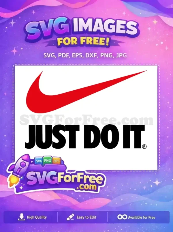 Free Cartoon Nike Logo Free Red Swoosh Branding Free SVG