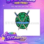 Free Leonardo Swords Free Blue Mask Ninja Turtles Free SVG - Instant Download