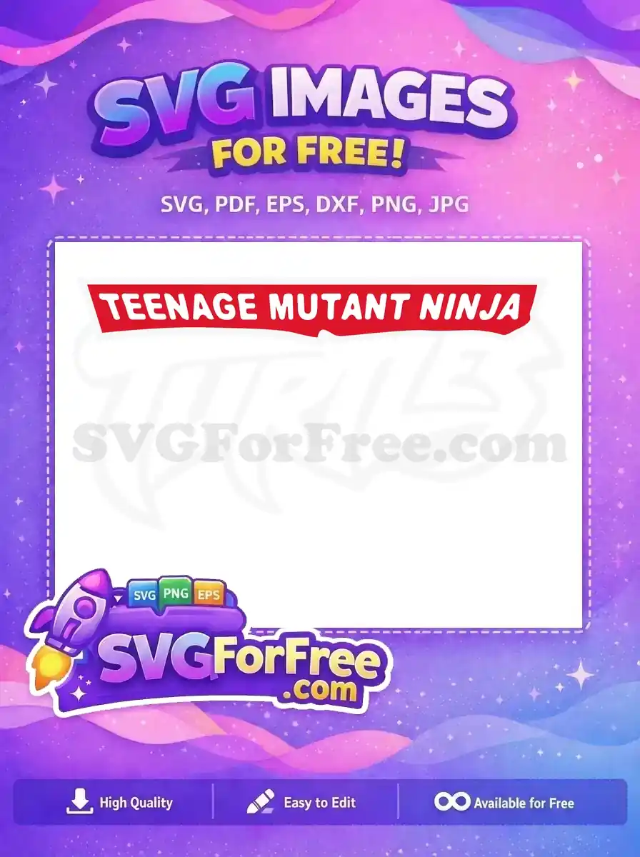 Free Red Logo Free Teenage Mutant Ninja Turtles Free SVG