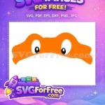 Free Googly Eyes Orange Mask Ninja Turtle Free Nike Free SVG - Instant Download
