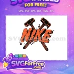 Free Orange Ninja Turtles Nike Free Hammer Detail Movie Free SVG - Instant Download