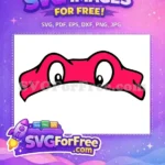 Free Raphael Mask Free Googly Eyes Ninja Turtles Free SVG - Instant Download