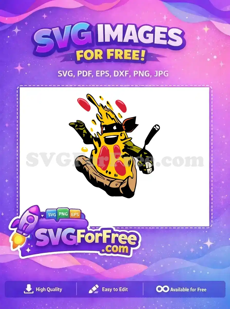 Free Pizza Ninja Turtle Free Nike Style Ninja Free SVG