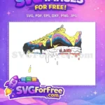 Free Dripping Yellow Free Nike Ninja Turtles Free SVG - Instant Download