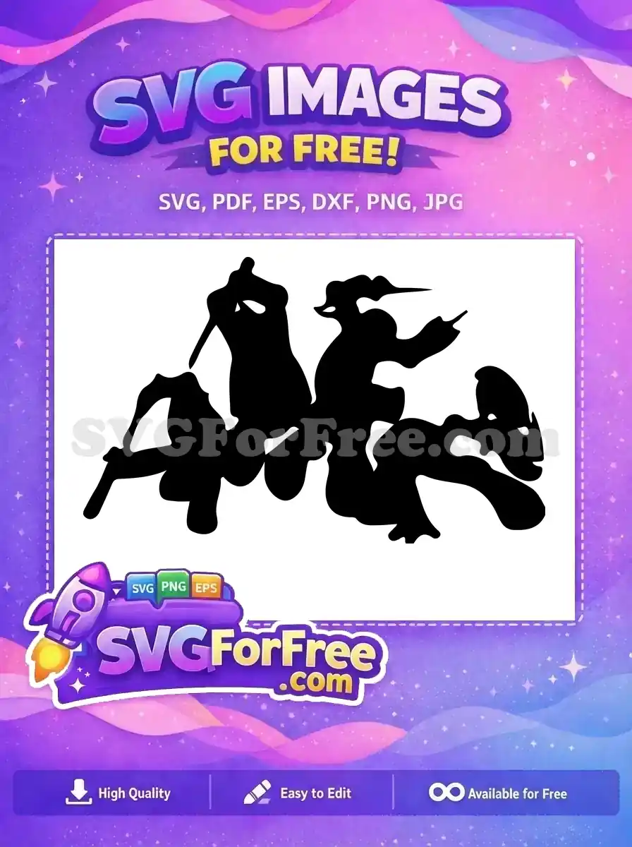 Free Ninja Pose Free Nike Silhouette Ninja Turtles Free SVG