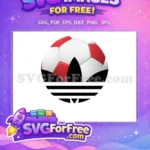 Free Red White Soccer Ball Free Nike Logo Ninja Free SVG - Instant Download