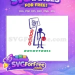 Free Adidas Red Free Basketball Player Silhouette Free SVG - Instant Download
