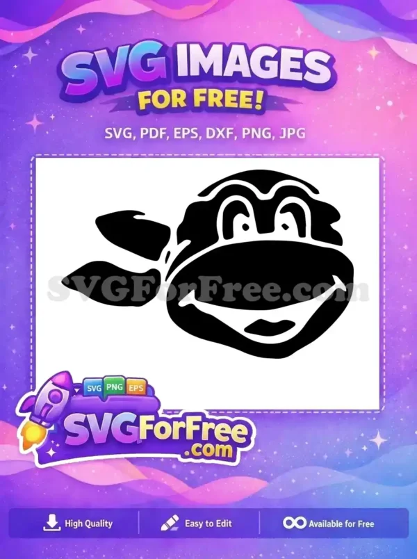 Free Smiling Turtle Free Bandana Nike Ninja Free SVG