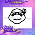 Free Happy Ninja Turtle Free Nike Eyes Teenage Free SVG - Instant Download