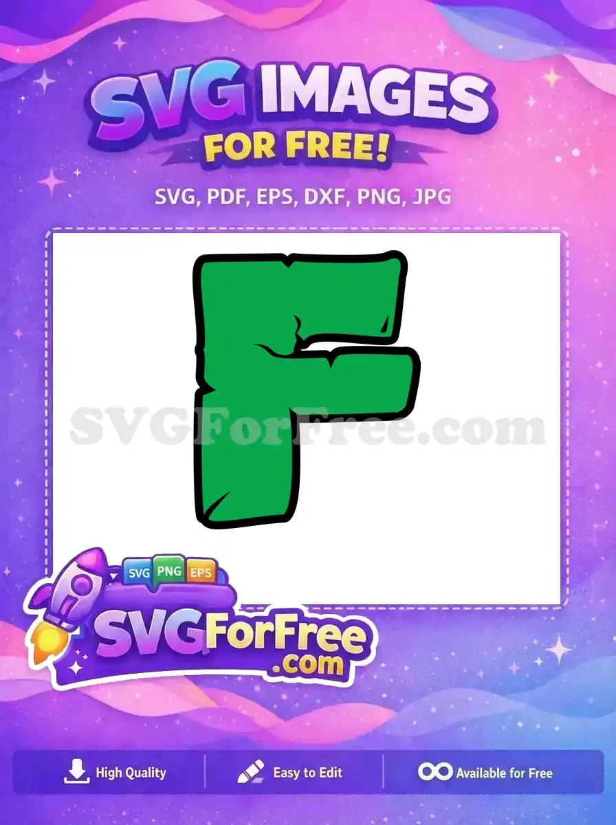 Free Green Letter F Free Ninja Turtles Nike Free SVG