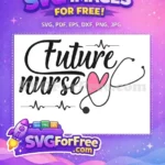 Free Heartbeat Stethoscope Free Future Nurse Design Nurse Quotes Free SVG - Instant Download