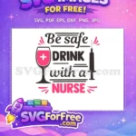 Free Wine Glass Free Syringe Nurse Quotes Free SVG - Instant Download