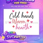 Free Pink Hearts Free Cold Hands Nurse Free SVG - Instant Download