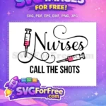 Free Pink Medicine Free Syringe Nurses Call Shots Free SVG - Instant Download