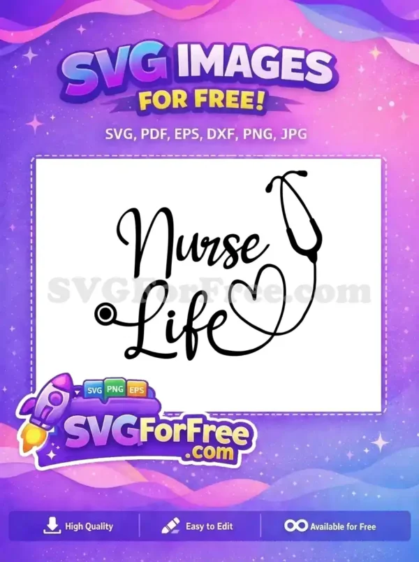 Free Stethoscope Heartbeat Free Nurse Life Quotes Free SVG