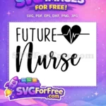 Free Heartbeat Graphic Free Future Nurse Design Free SVG - Instant Download