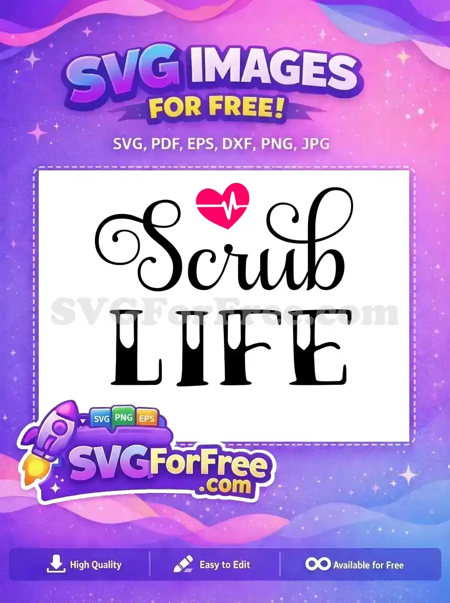 Free Black Script Free Pink Heart Nurse Quotes Free SVG