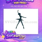 Free Ballerina Pose Free Silhouette Nutcracker Free SVG 2 - Instant Download