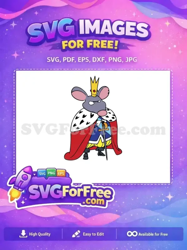 Free Mouse King Crown Free Red Cape Nutcracker Free SVG