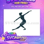 Free Ballerina Silhouette Free Elegant Pose Nutcracker Free SVG - Instant Download