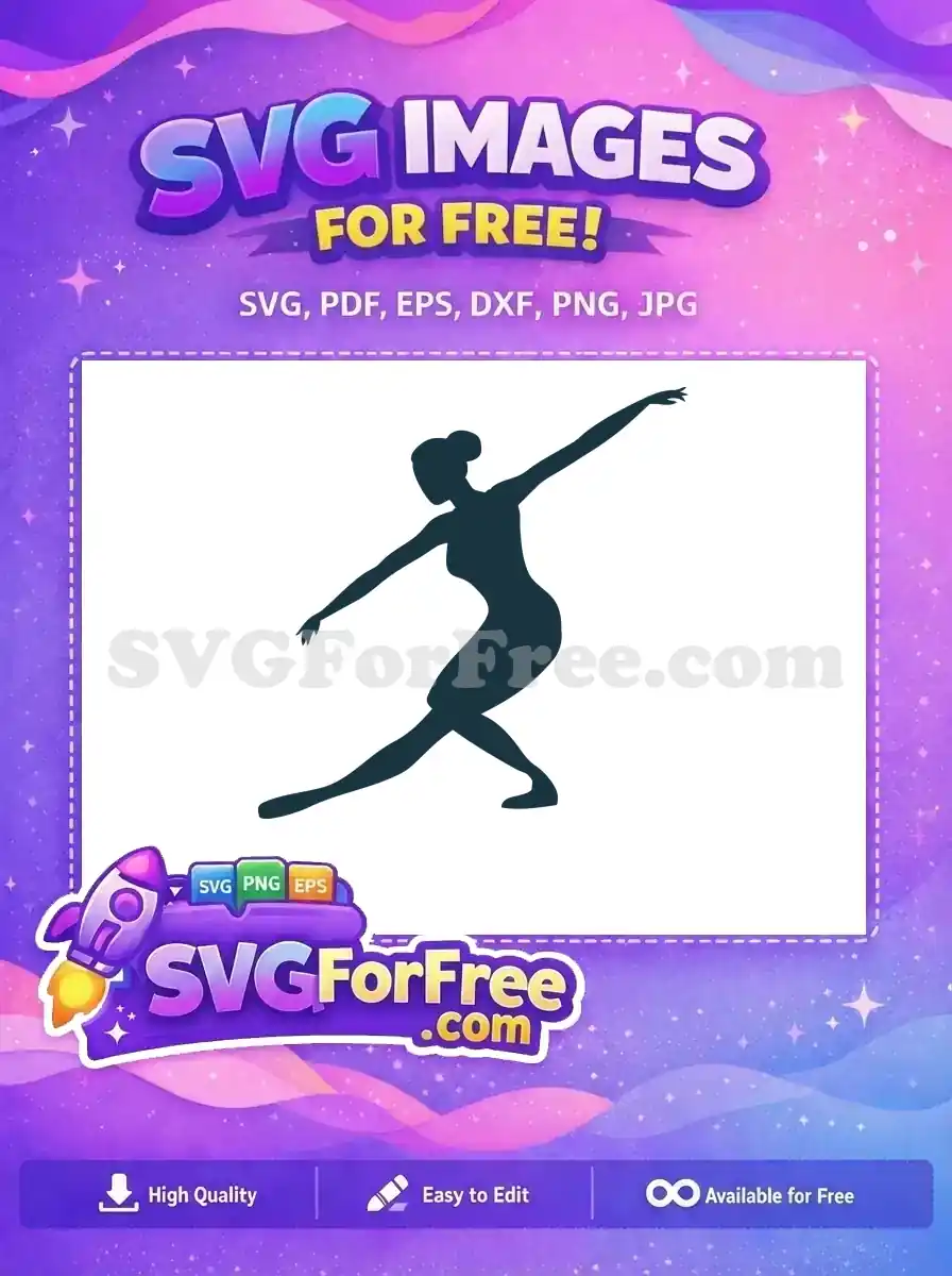Free Ballerina Silhouette Free Elegant Pose Nutcracker Free SVG