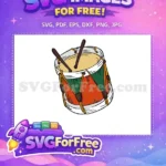 Free Drum Sticks Free Gold Ropes Nutcracker Free SVG - Instant Download