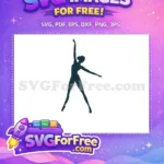 Free Ballerina Silhouette Free Dancer Pose Nutcracker Free SVG 2 - Instant Download