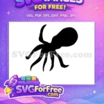 Free Black Tentacle Free Sea Animal Octopus Free SVG 1 - Instant Download