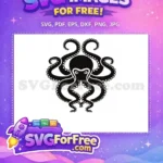 Free Detailed Tentacles Free Sea Creature Octopus Free SVG 1 - Instant Download
