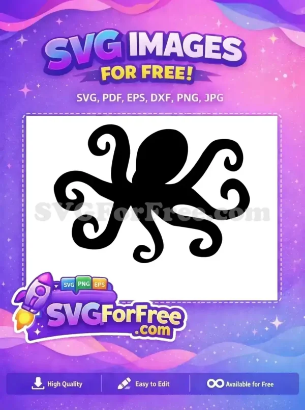 Free Curled Tentacles Free Black Silhouette Ocean Free SVG Free Curled Tentacles Free Black Silhouette Ocean Free SVG