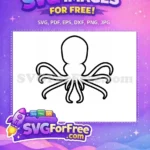 Free Dark Tentacle Free Sea Creature Octopus Free SVG - Instant Download