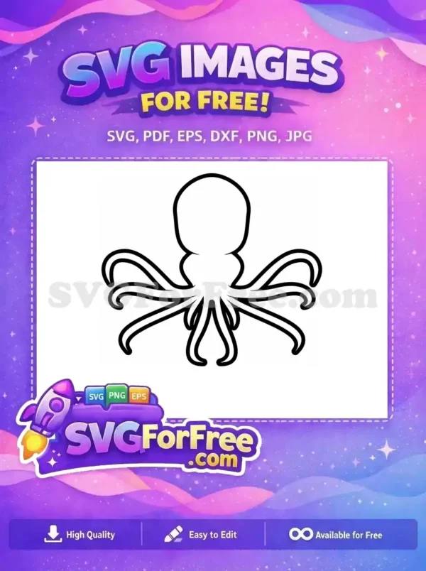 Free Dark Tentacle Free Sea Creature Octopus Free SVG